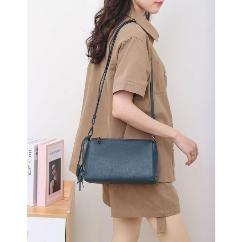 Сумки, Модные наплечные сумки-мессенджеры темно-зеленого