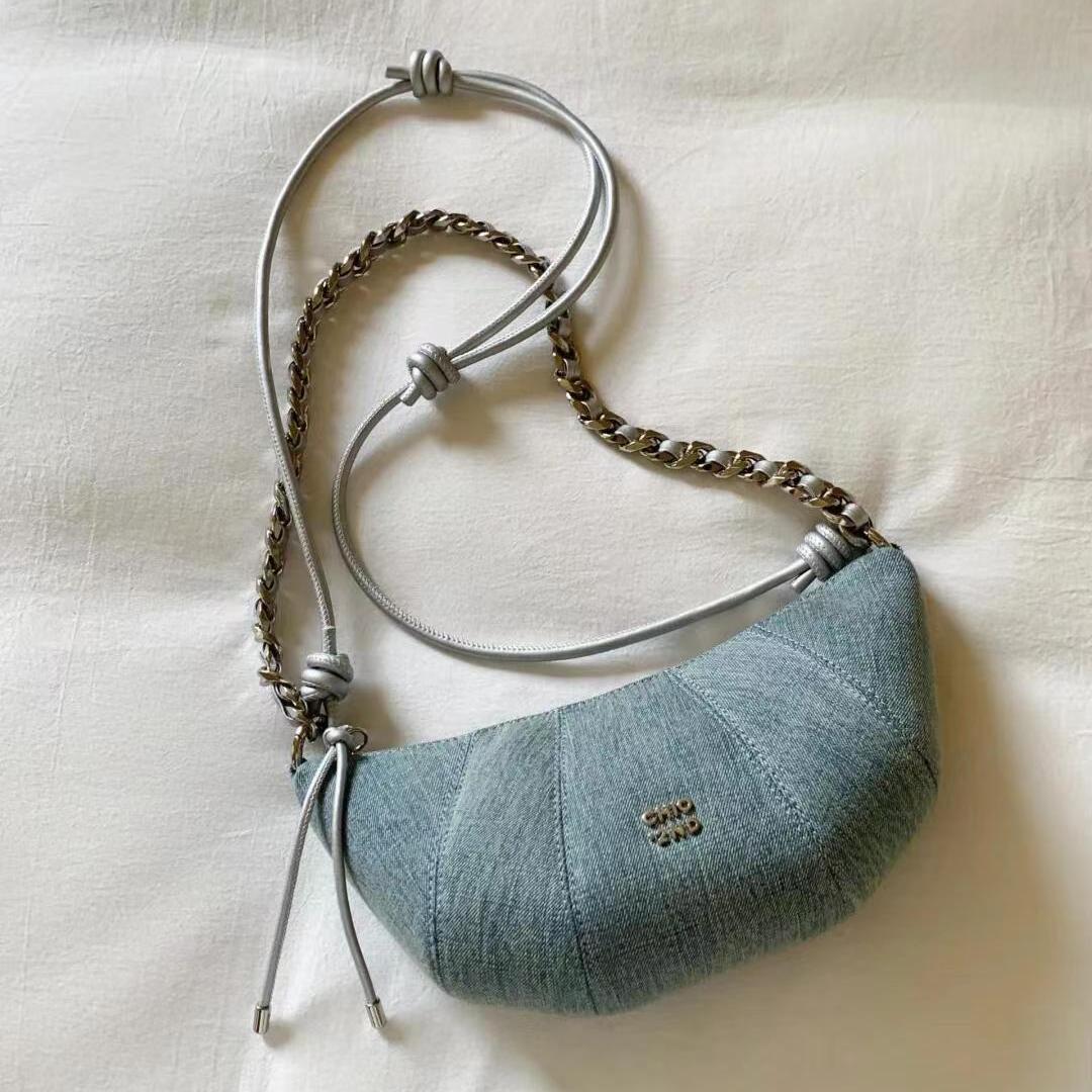 Ретро джинсовые сумки-хобо, женские сумки-кошельки, шикарные светло-голубые сумки-мессенджеры, женские сумки-мессенджеры в стиле Харадзюку, эстетичные сумки через плечо