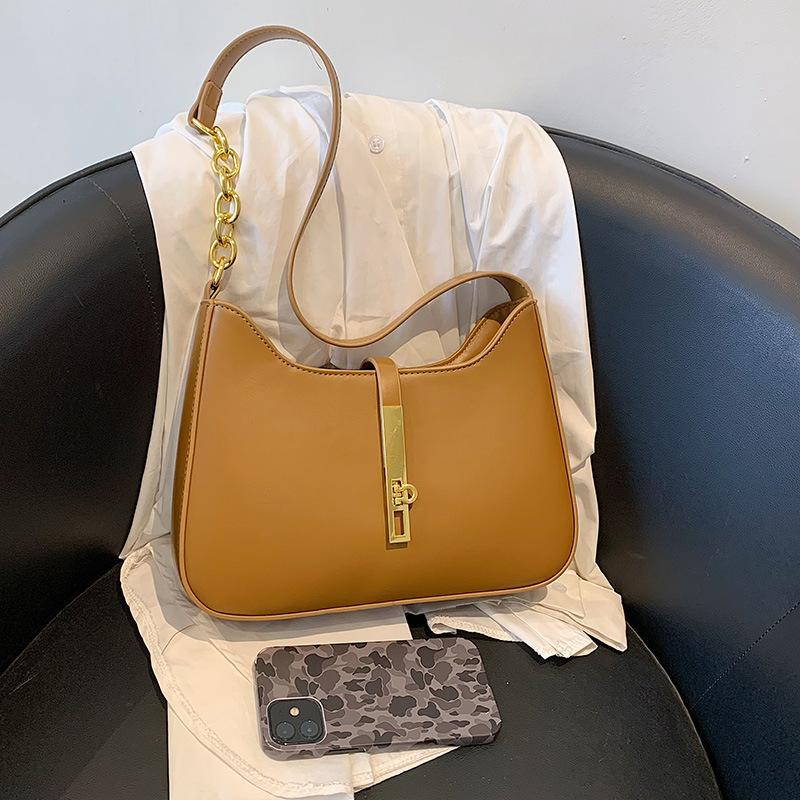 Сумки Женские сумки Весенняя мода Сумки через плечо Универсальные сумки-мессенджеры Модные сумки-мессенджеры подмышечные сумки коричневый