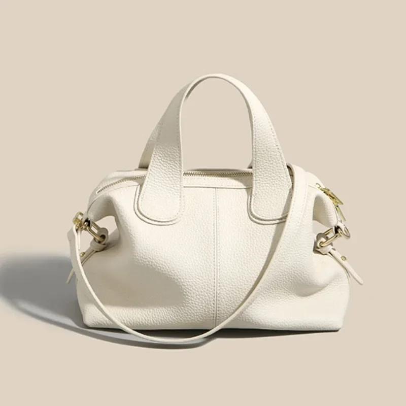 Женские сумки из натуральной кожи, модные, большой емкости, сумки через плечо, сумки-мессенджеры, сумки-мессенджеры из мягкой кожи, женские сумки-мессенджеры белый