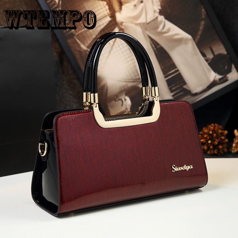 Универсальные сумки из лакированной кожи, женские сумки-мессенджеры для отдыха, офисные сумки-мессенджеры для свадебной вечеринки